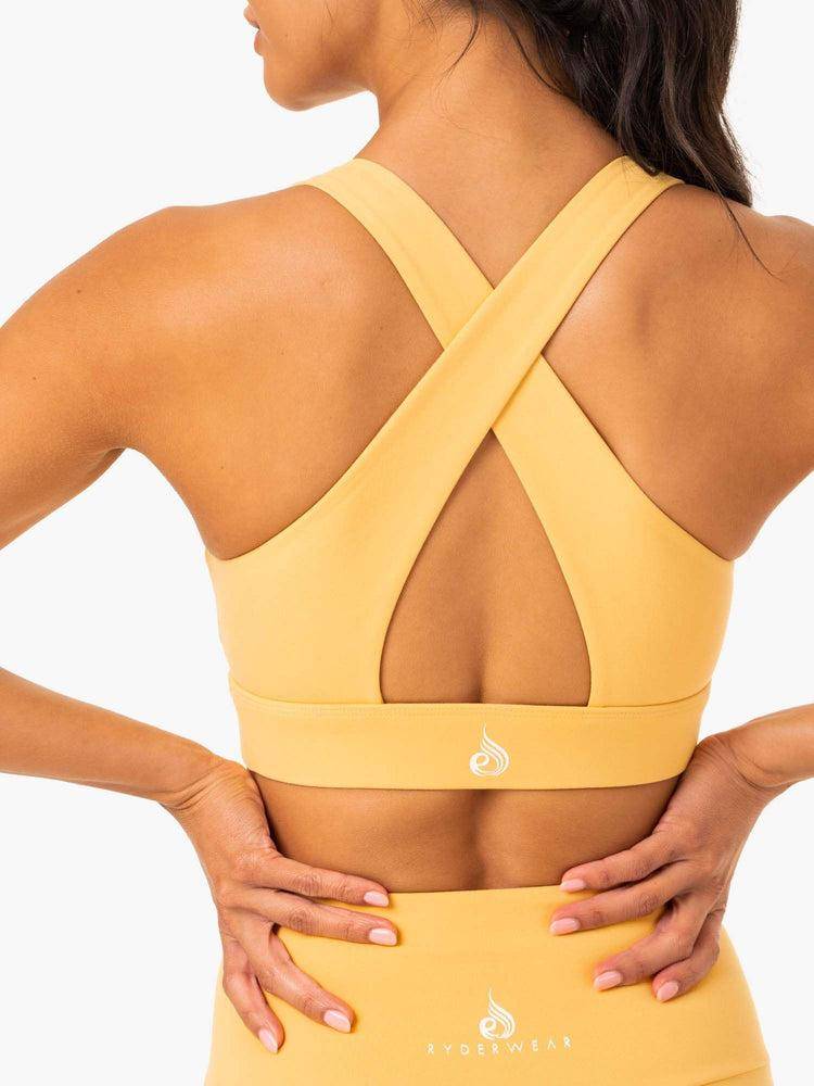 Mango Ryderwear Women Sports Bra Staples Cross Over Women's Sports Bra | AU2413JJ