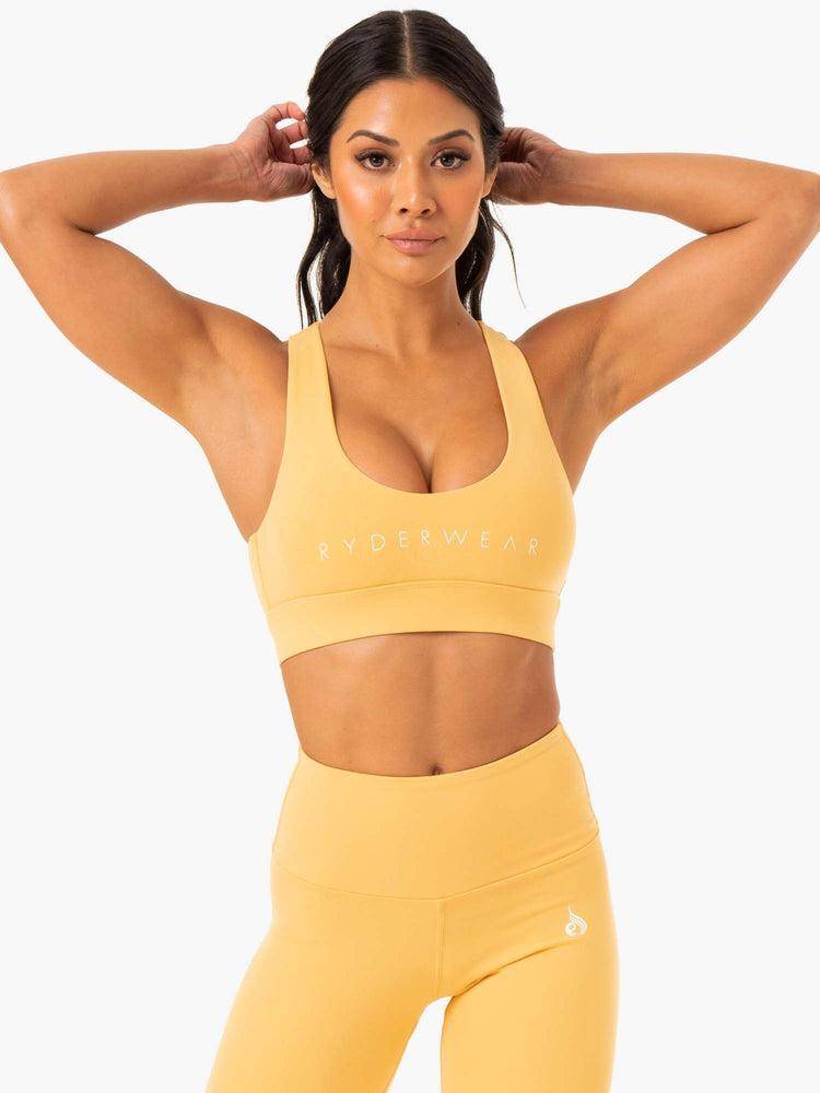 Mango Ryderwear Women Sports Bra Staples Cross Over Women\'s Sports Bra | AU2413JJ