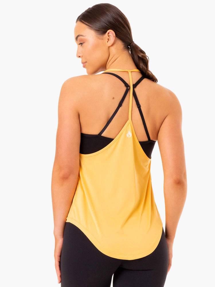 Mango Ryderwear Women Tanks Staples Slinky T-Back Women's Tanks | AU2952GL