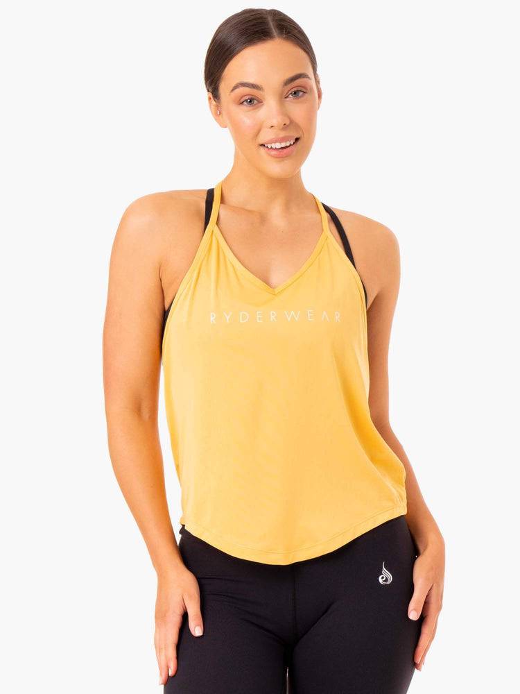 Mango Ryderwear Women Tanks Staples Slinky T-Back Women\'s Tanks | AU2952GL