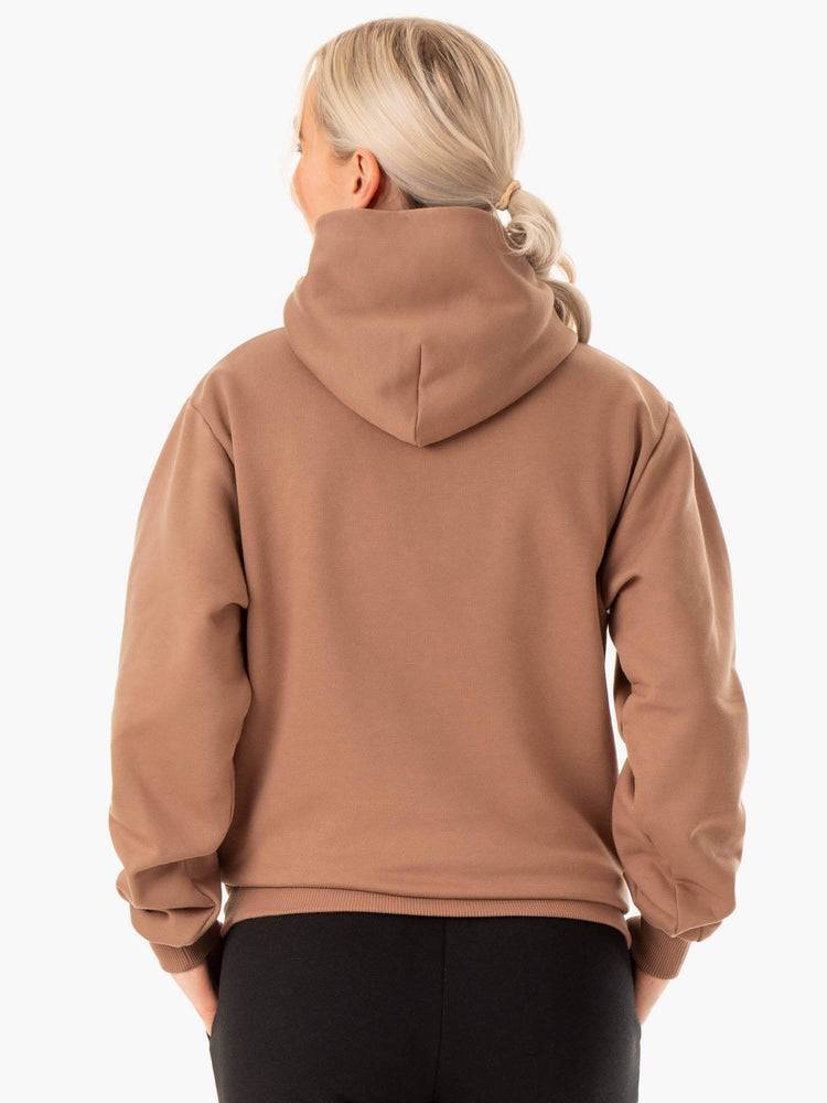 Mocha Ryderwear Men Hoodie Unisex Pullover Men's Hoodie | AU1492DN