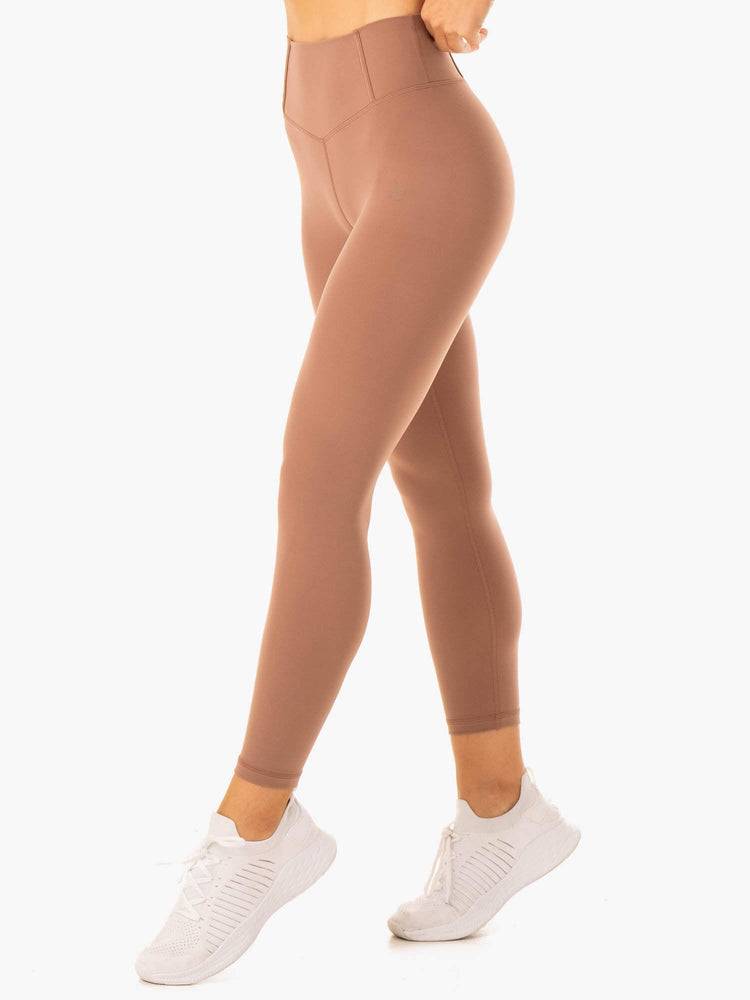 Mocha Ryderwear Women Leggings Form Scrunch Bum Women's Leggings | AU1799IS