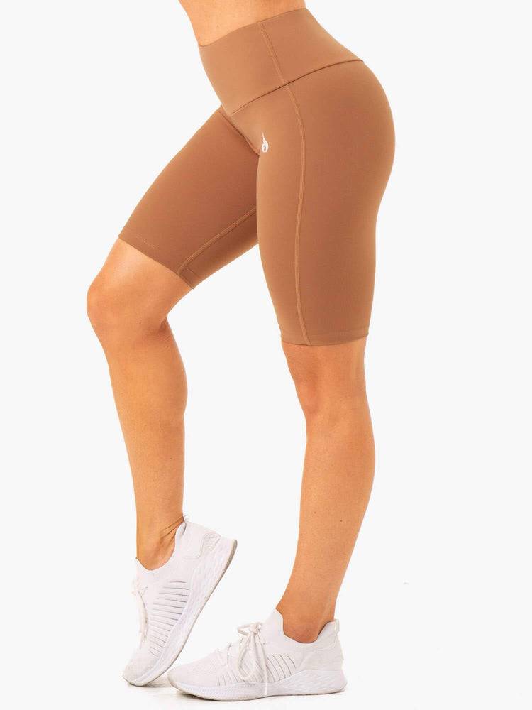 Mocha Ryderwear Women Shorts Action Bike Women's Shorts | AU2079WY