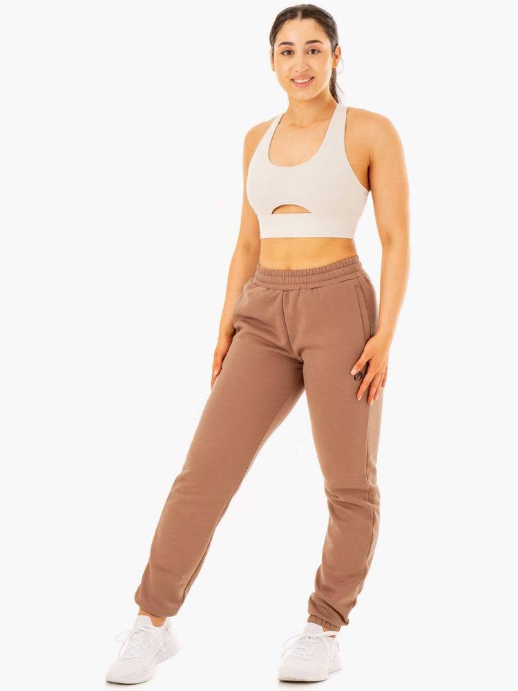 Mocha Ryderwear Women Track Pants Unisex Women's Track Pants | AU3067HK