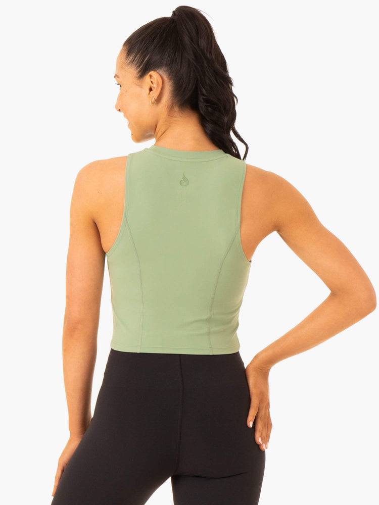 Moss Green Ryderwear Women Tanks Highlight Compression Women's Tanks | AU2835HK