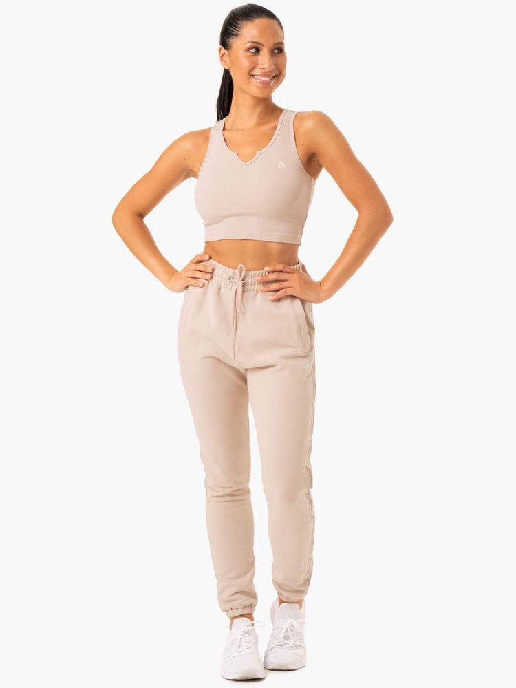 Mushroom Ryderwear Women Track Pants Base High Waisted Women's Track Pants | AU3053SO