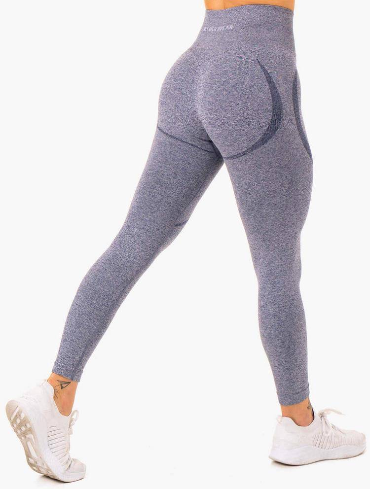 Navy Marl Ryderwear Women Leggings Sculpt Seamless Women's Leggings | AU1893BC