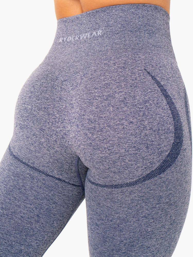 Navy Marl Ryderwear Women Leggings Sculpt Seamless Women's Leggings | AU1893BC