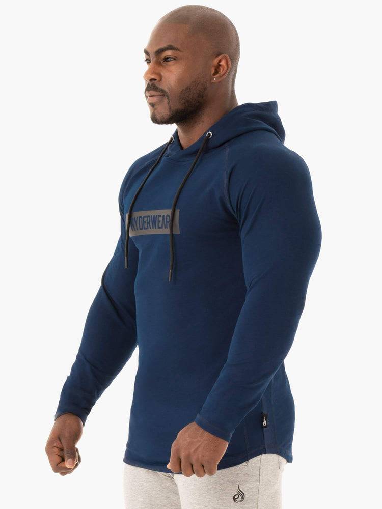 Navy Ryderwear Men Sweaters Base Pullover Jumper Men's Sweaters | AU1307PQ