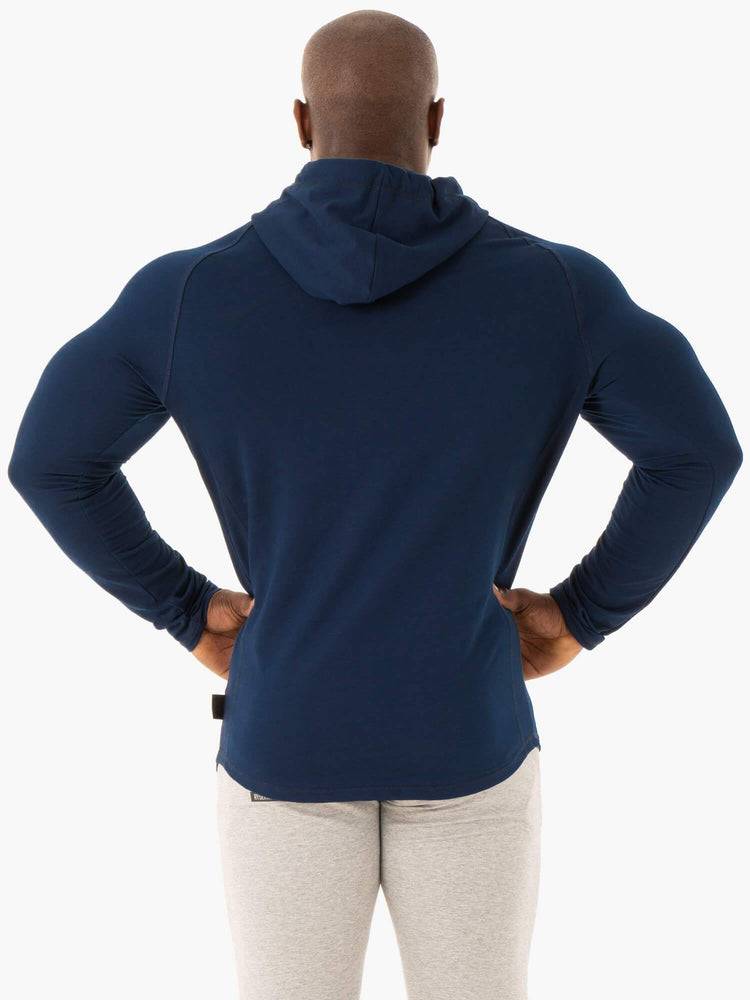 Navy Ryderwear Men Sweaters Base Pullover Jumper Men's Sweaters | AU1307PQ