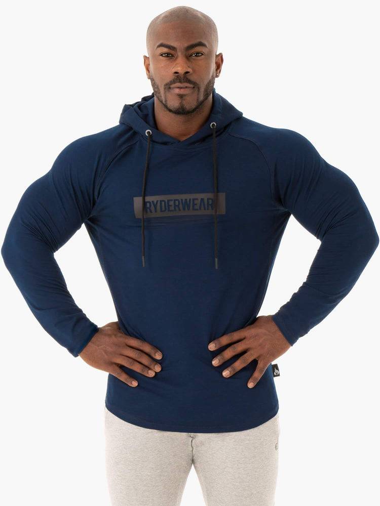 Navy Ryderwear Men Sweaters Base Pullover Jumper Men\'s Sweaters | AU1307PQ