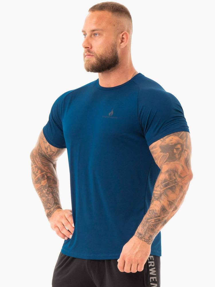 Navy Ryderwear Men T Shirts Breeze Men's T Shirts | AU1202OR