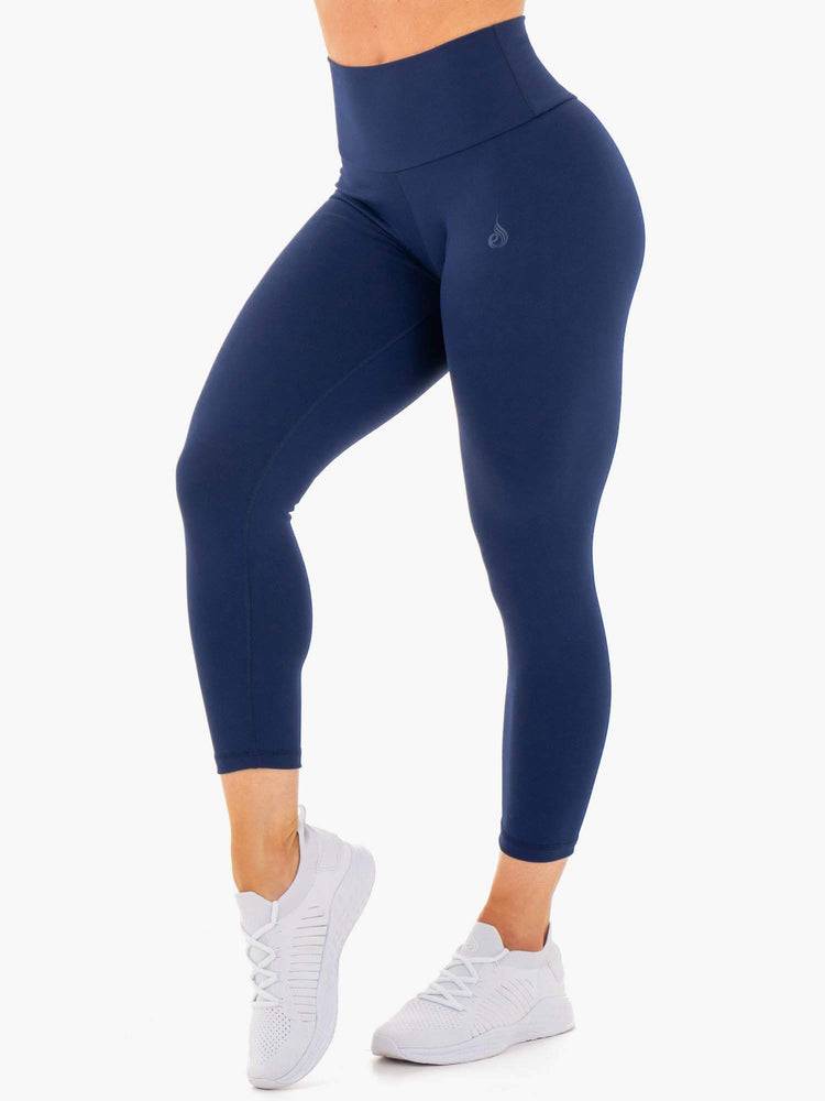 Navy Ryderwear Women Leggings Motion High Waisted 7/8 Scrunch Bum Women's Leggings | AU1752DN