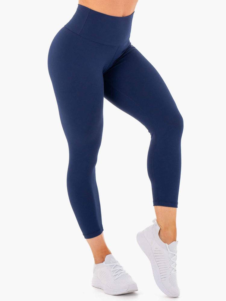 Navy Ryderwear Women Leggings Motion High Waisted 7/8 Scrunch Bum Women's Leggings | AU1752DN