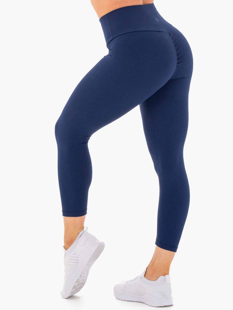 Navy Ryderwear Women Leggings Motion High Waisted 7/8 Scrunch Bum Women\'s Leggings | AU1752DN