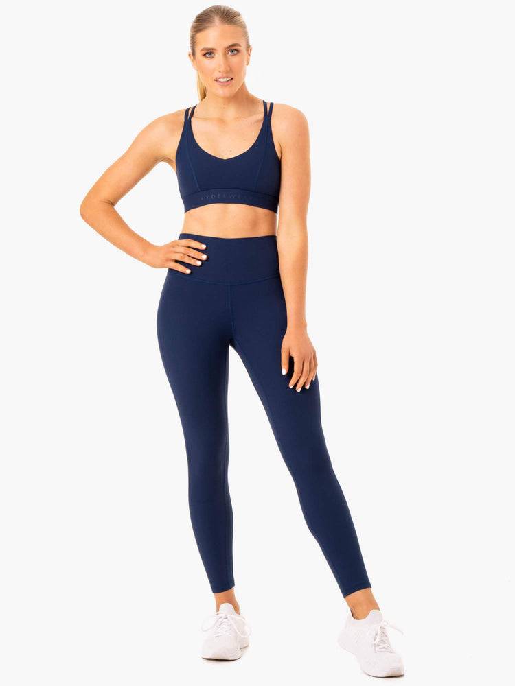 Navy Ryderwear Women Leggings NKD Align Women's Leggings | AU1902UT