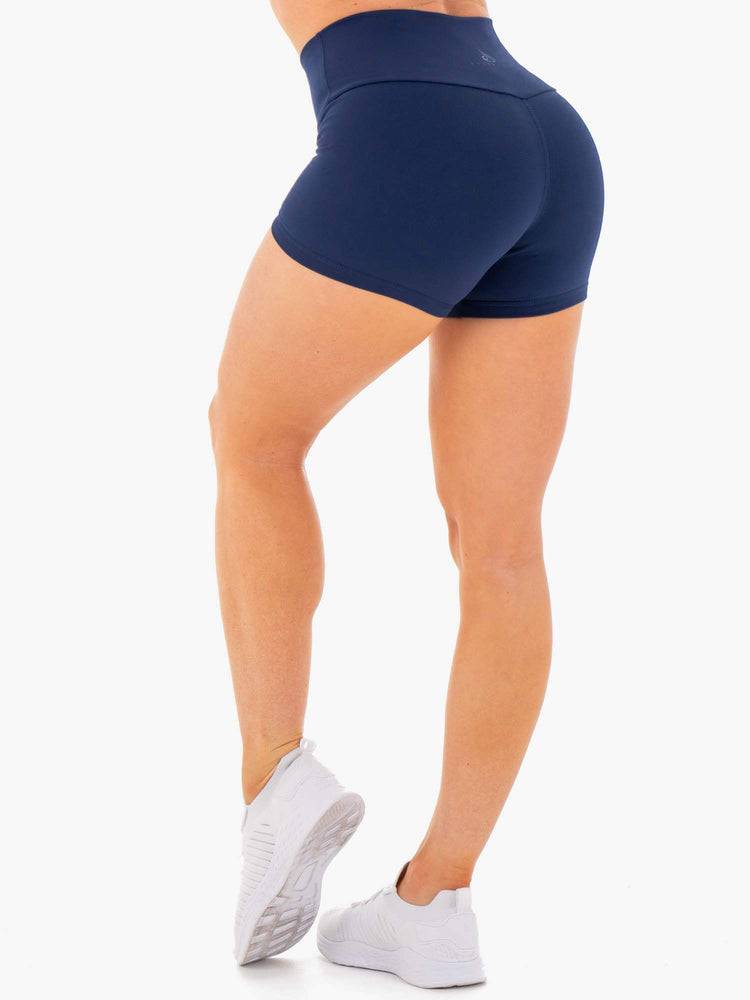 Navy Ryderwear Women Shorts Motion High Waisted Women's Shorts | AU1951RW