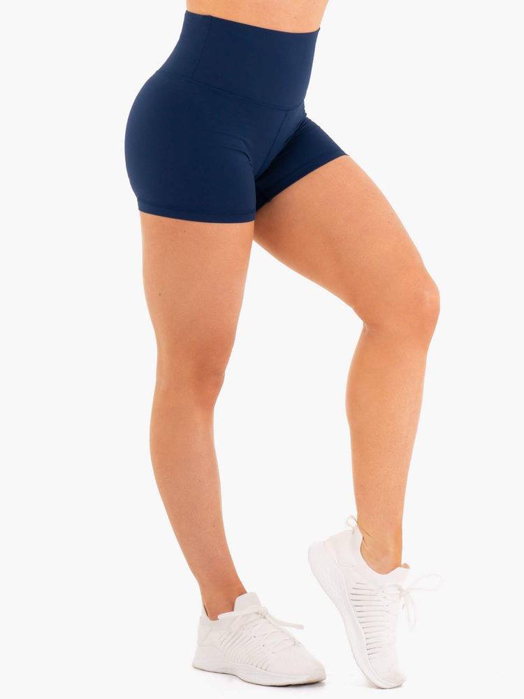 Navy Ryderwear Women Shorts NKD High Waisted Women's Shorts | AU2210EX