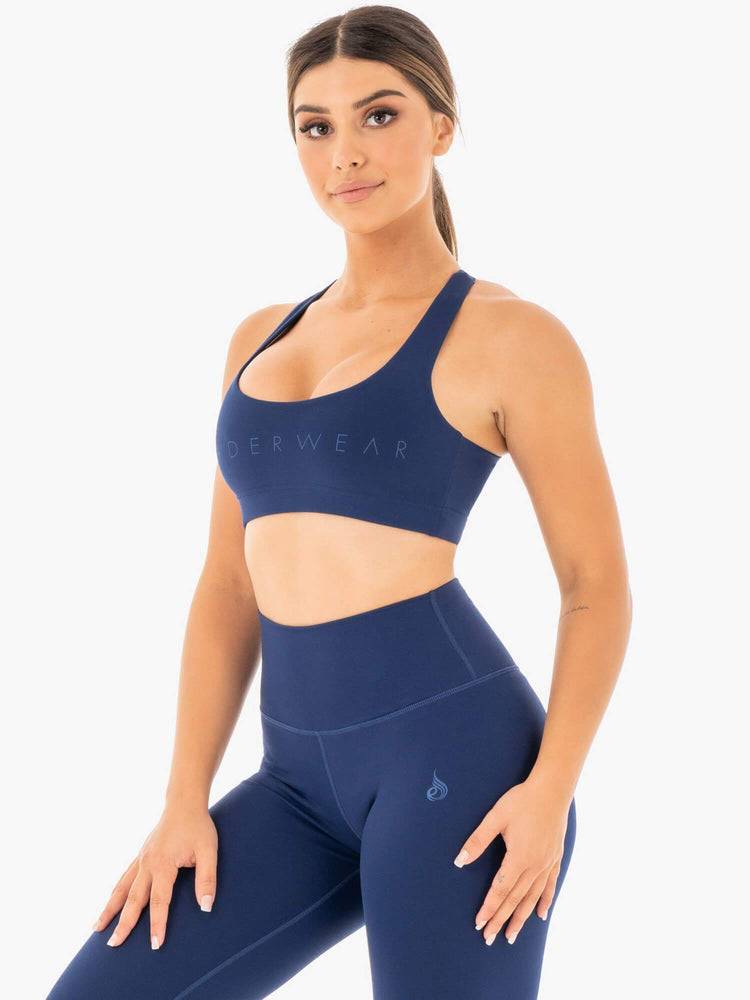 Navy Ryderwear Women Sports Bra Motion Women's Sports Bra | AU2467GL