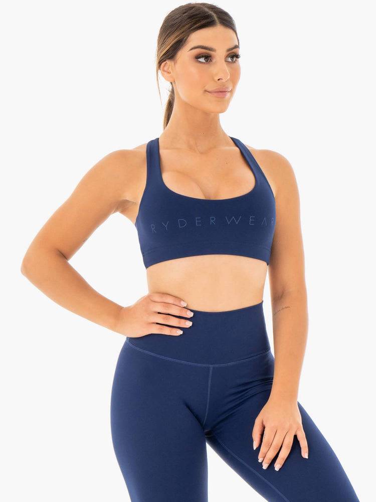 Navy Ryderwear Women Sports Bra Motion Women's Sports Bra | AU2467GL