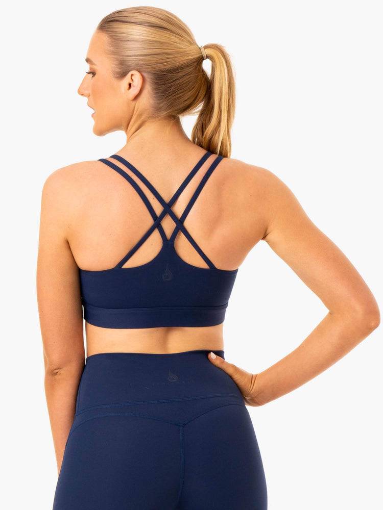 Navy Ryderwear Women Sports Bra NKD Align Women's Sports Bra | AU2486CE