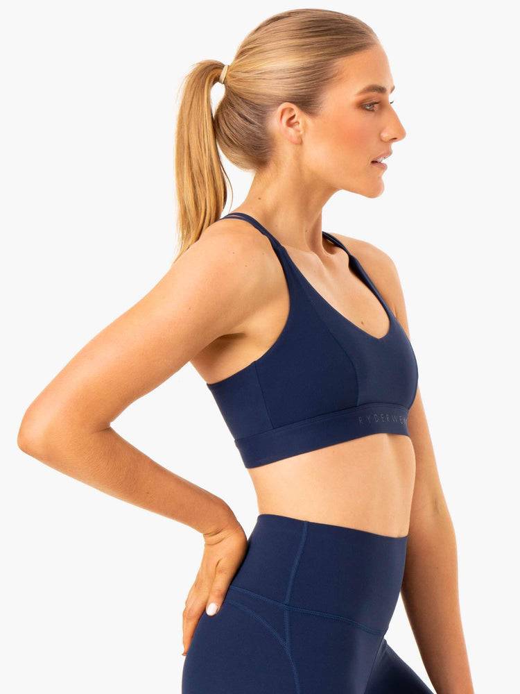 Navy Ryderwear Women Sports Bra NKD Align Women's Sports Bra | AU2486CE