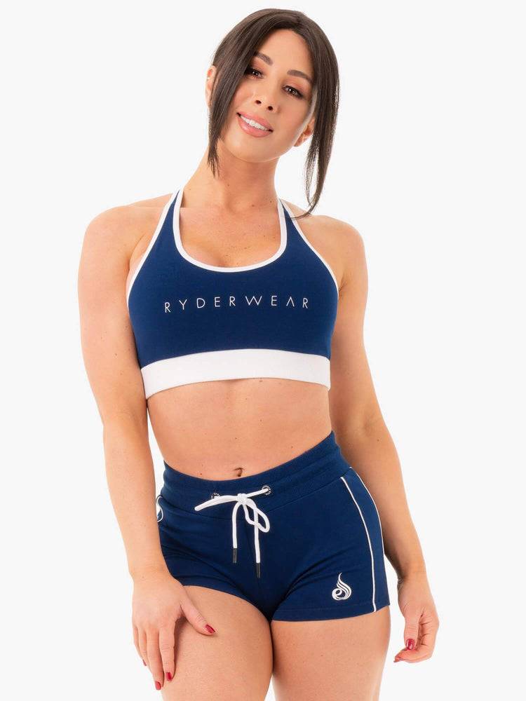 Navy Ryderwear Women Sports Bra Track Women's Sports Bra | AU2476YU