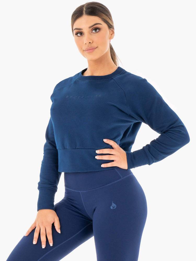 Navy Ryderwear Women Sweaters Motion Women's Sweaters | AU2615VD