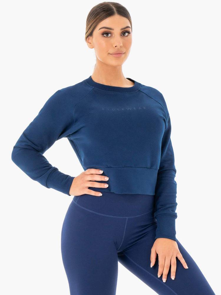 Navy Ryderwear Women Sweaters Motion Women's Sweaters | AU2615VD