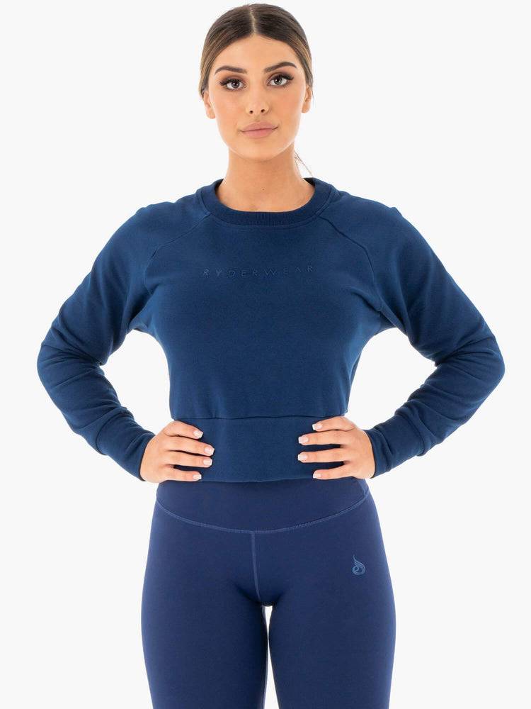 Navy Ryderwear Women Sweaters Motion Women\'s Sweaters | AU2615VD