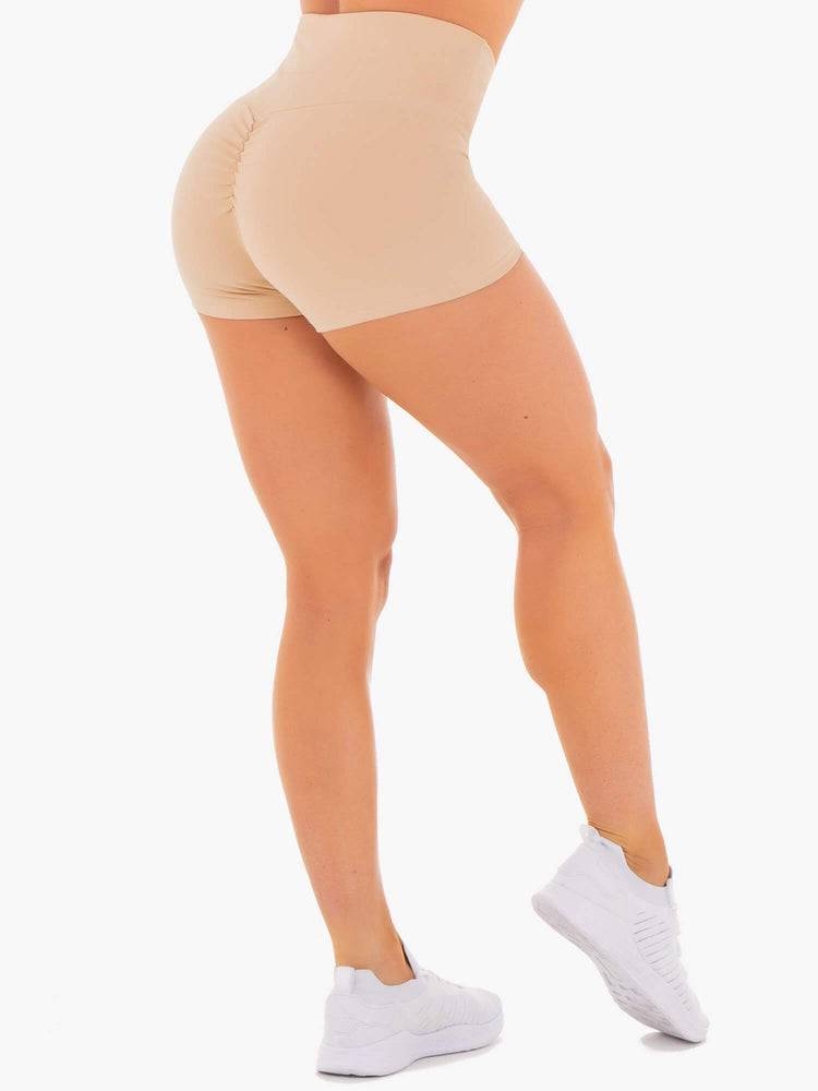 Nude Ryderwear Women Shorts Adapt High Waisted Scrunch Women's Shorts | AU2179BC