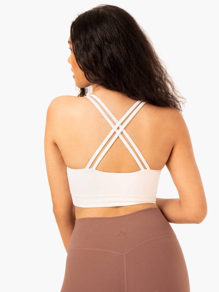 Off White Ryderwear Women Sports Bra NKD Refine Women's Sports Bra | AU2358ZG