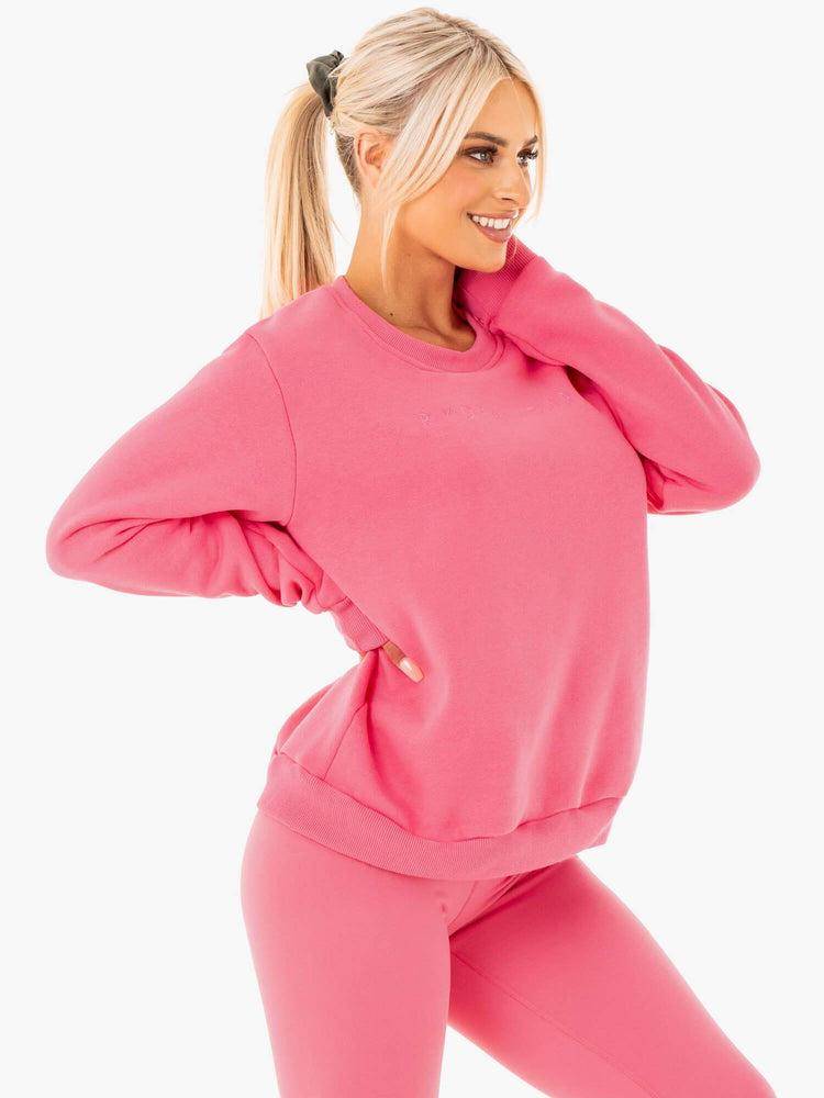 Pink Lemonade Ryderwear Women Sweaters Motion Oversized Women's Sweaters | AU2610WY