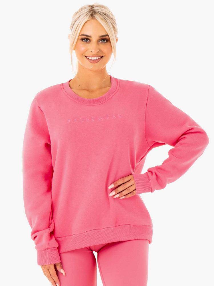 Pink Lemonade Ryderwear Women Sweaters Motion Oversized Women's Sweaters | AU2610WY