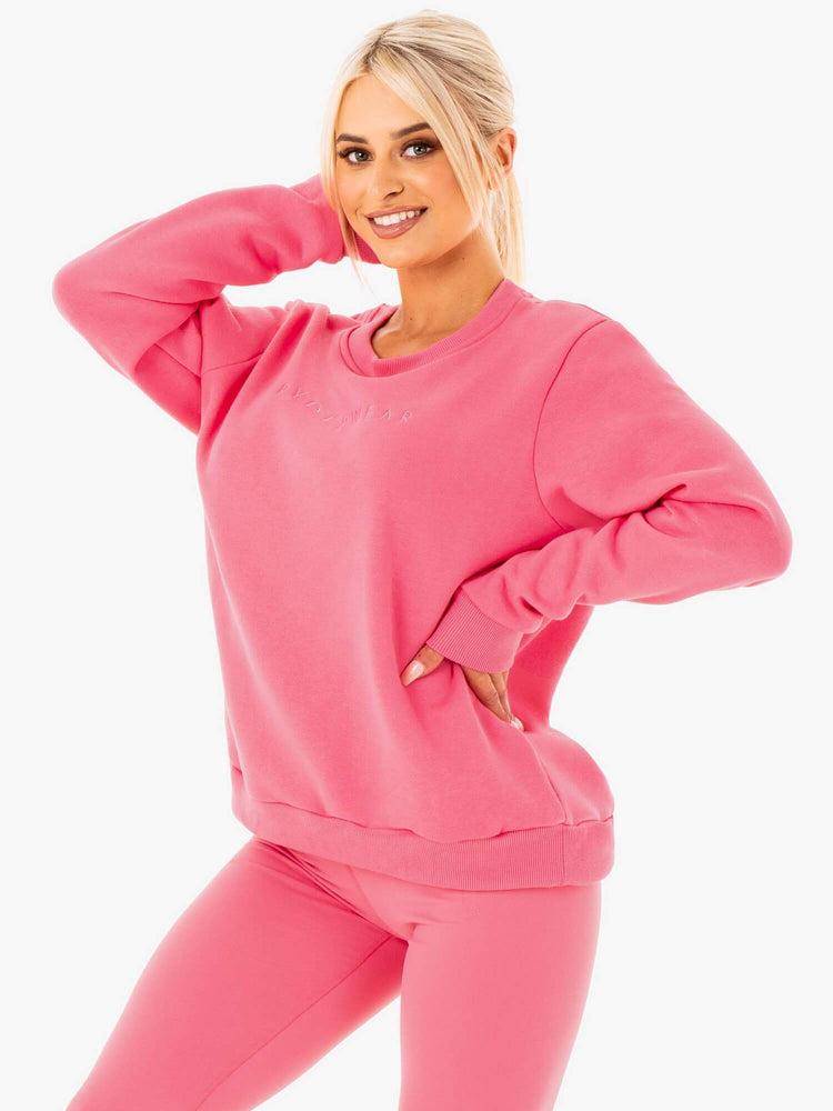 Pink Lemonade Ryderwear Women Sweaters Motion Oversized Women\'s Sweaters | AU2610WY