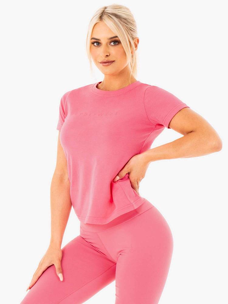 Pink Lemonade Ryderwear Women T Shirts Motion Women's T Shirts | AU2690LH