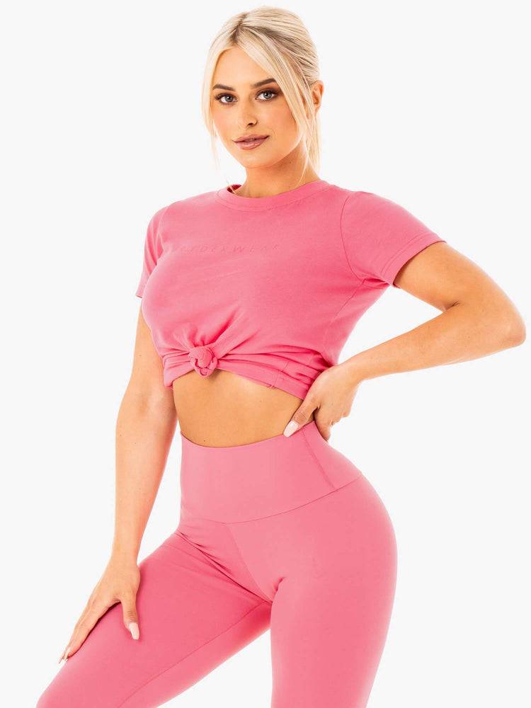 Pink Lemonade Ryderwear Women T Shirts Motion Women's T Shirts | AU2690LH