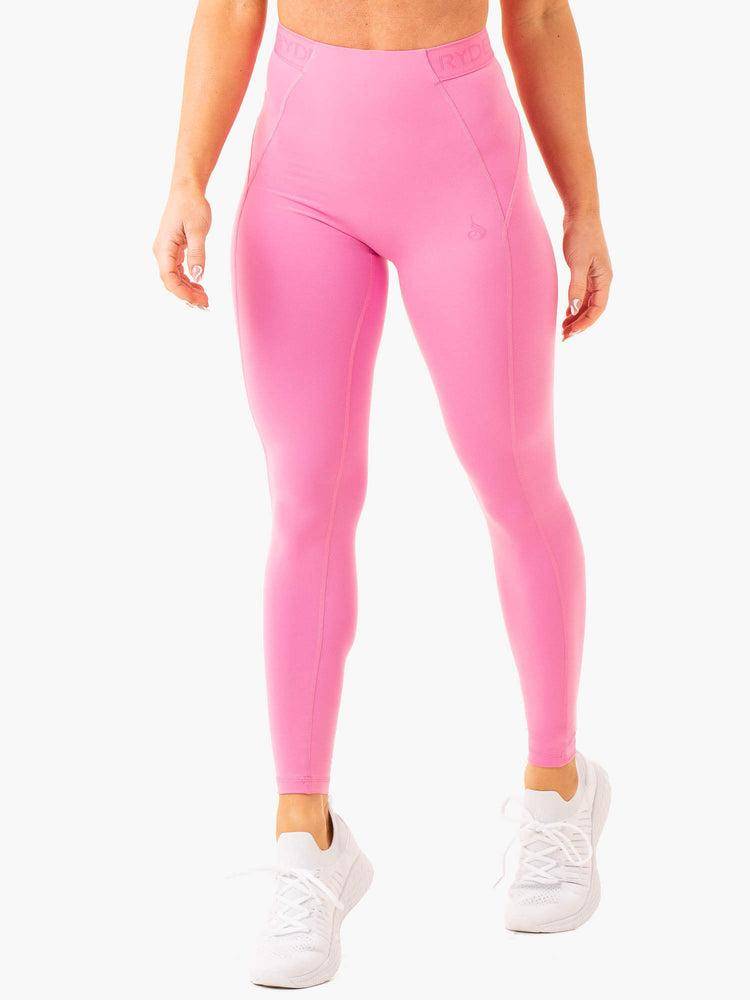 Pink Ryderwear Women Leggings Level Up High Waisted Scrunch Women's Leggings | AU1813CE