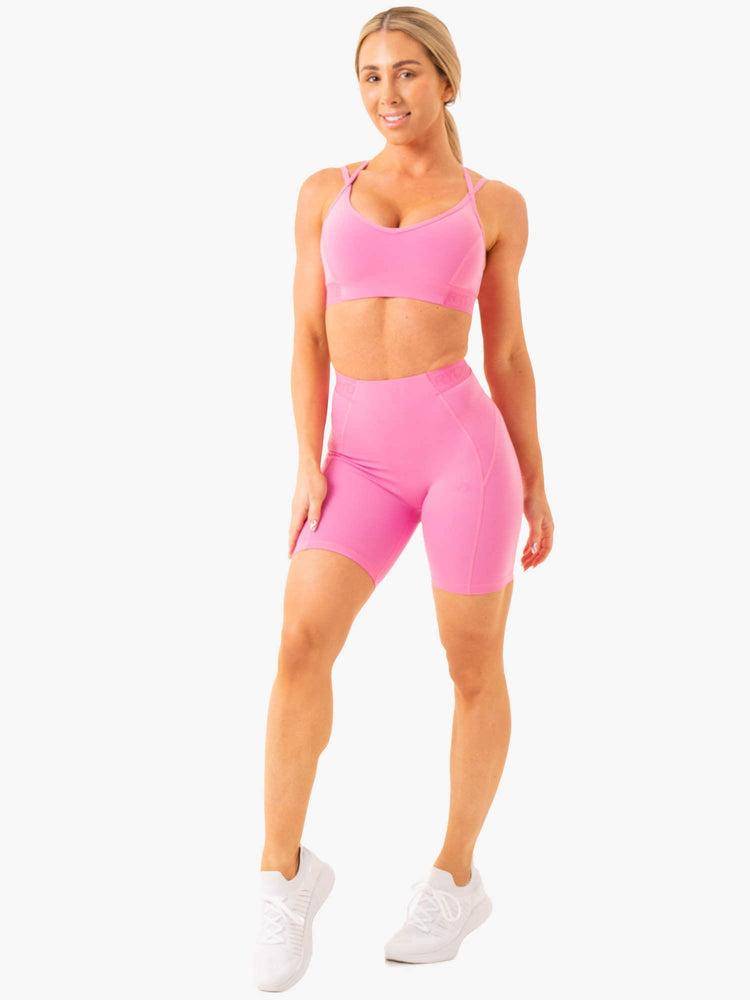 Pink Ryderwear Women Leggings Level Up High Waisted Scrunch Women's Leggings | AU1813CE