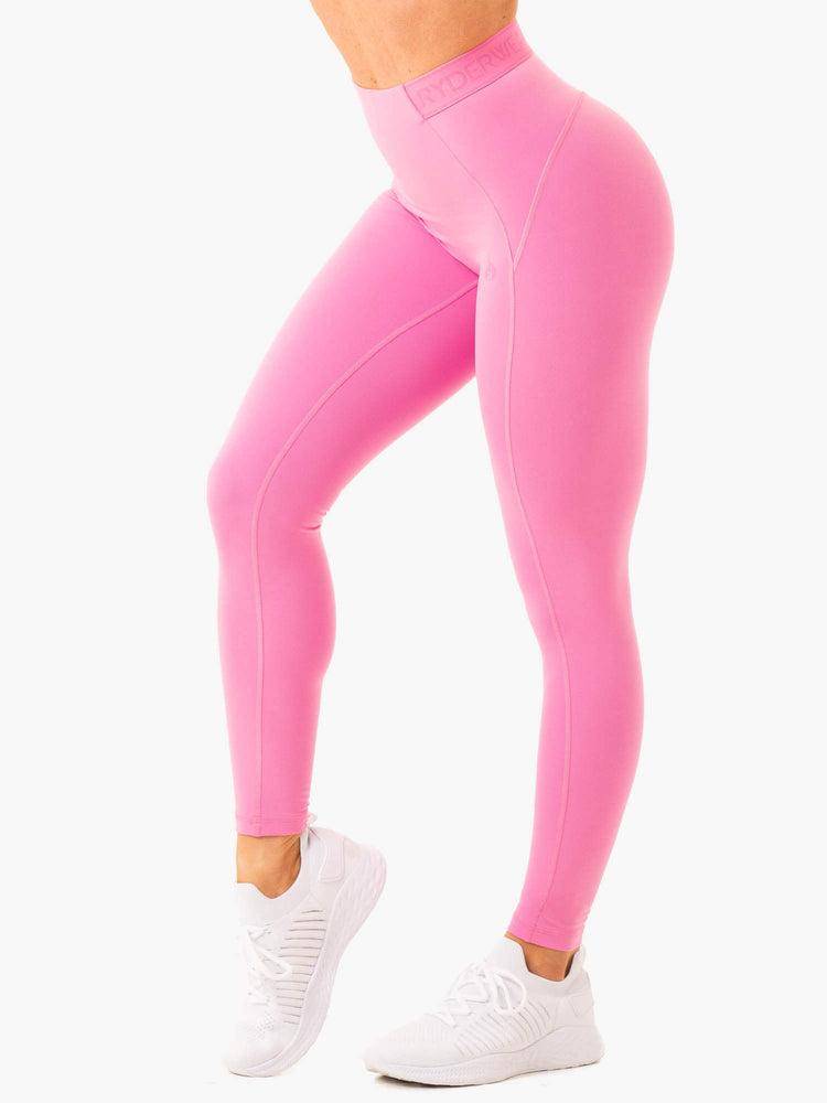 Pink Ryderwear Women Leggings Level Up High Waisted Scrunch Women\'s Leggings | AU1813CE