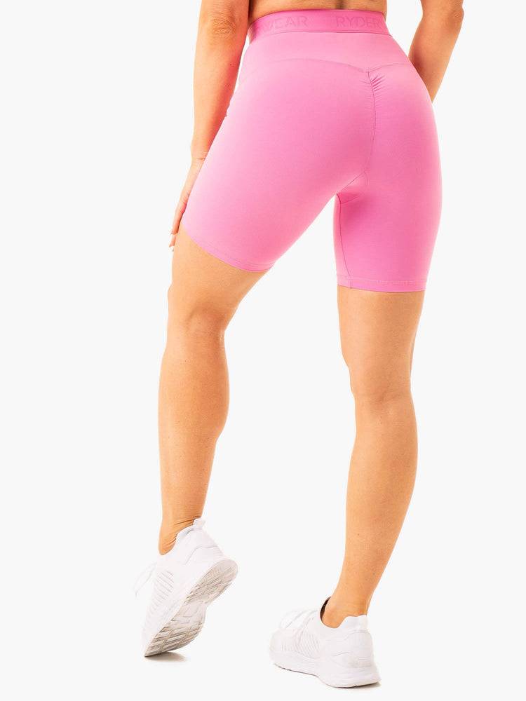 Pink Ryderwear Women Shorts Level Up High Waisted Scrunch Women's Shorts | AU1980UT