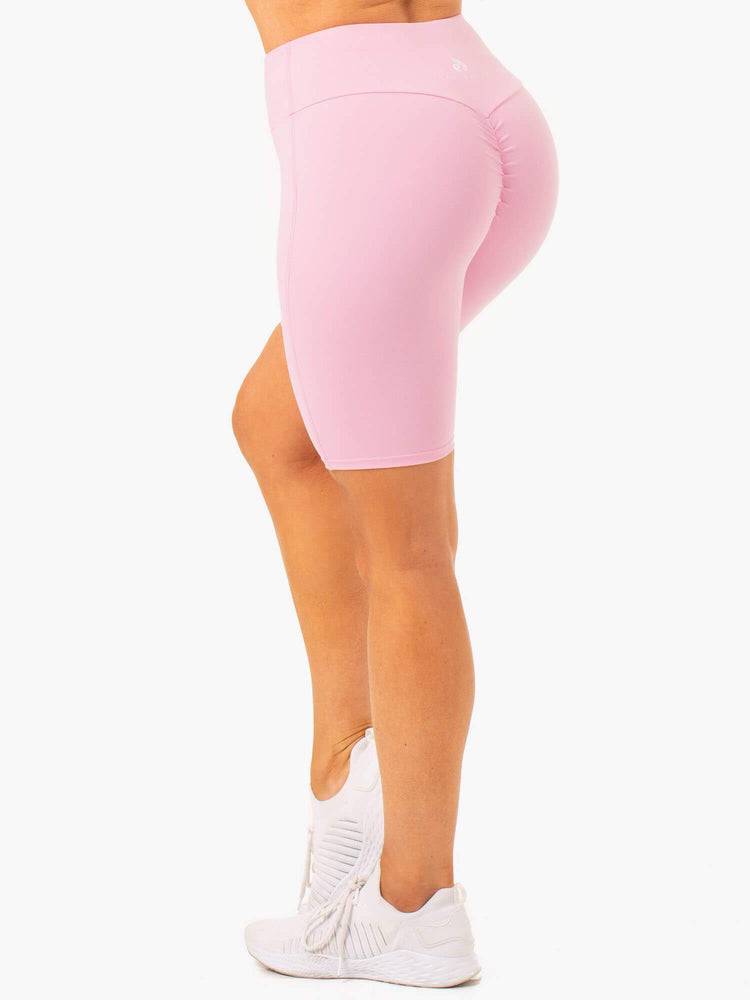 Pink Ryderwear Women Shorts Staples Scrunch Bum Bike Women's Shorts | AU2078QZ