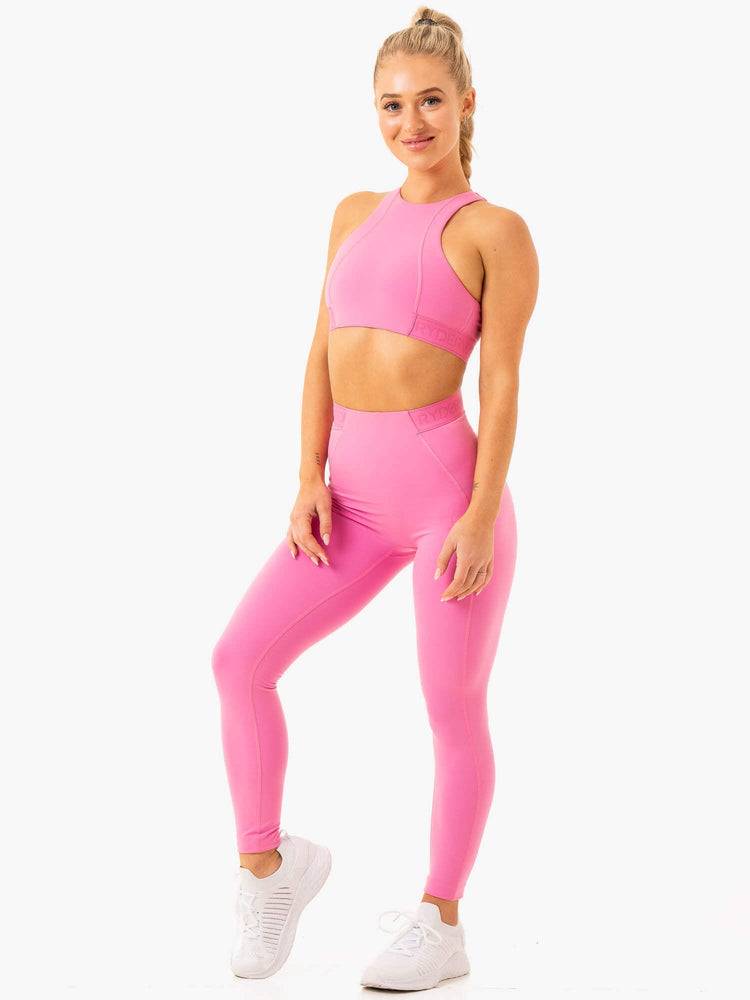 Pink Ryderwear Women Sports Bra Level Up High Impact Women's Sports Bra | AU2279ZG