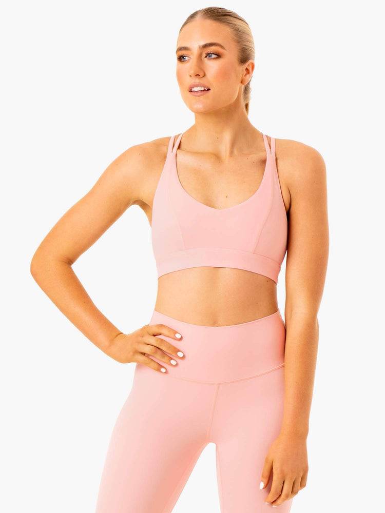 Pink Ryderwear Women Sports Bra NKD Align Women\'s Sports Bra | AU2436ZG