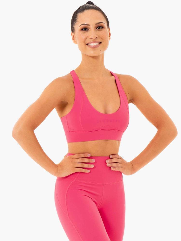 Pink Ryderwear Women Sports Bra Sola Women's Sports Bra | AU2470SO