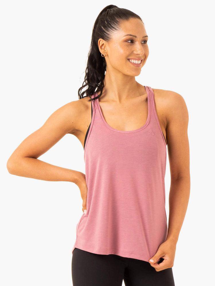 Pink Ryderwear Women Tanks Elevate Singlet Women's Tanks | AU2820TV