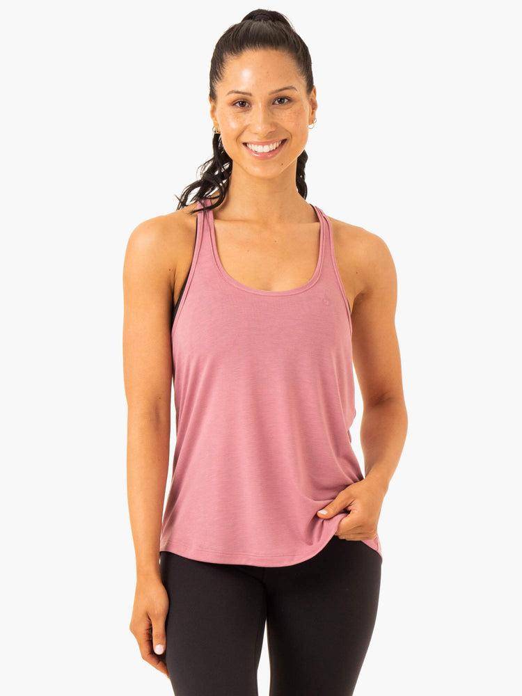 Pink Ryderwear Women Tanks Elevate Singlet Women\'s Tanks | AU2820TV