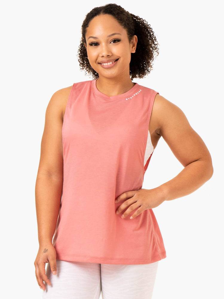 Pink Ryderwear Women Tanks Emerge Training Women's Tanks | AU2865TV