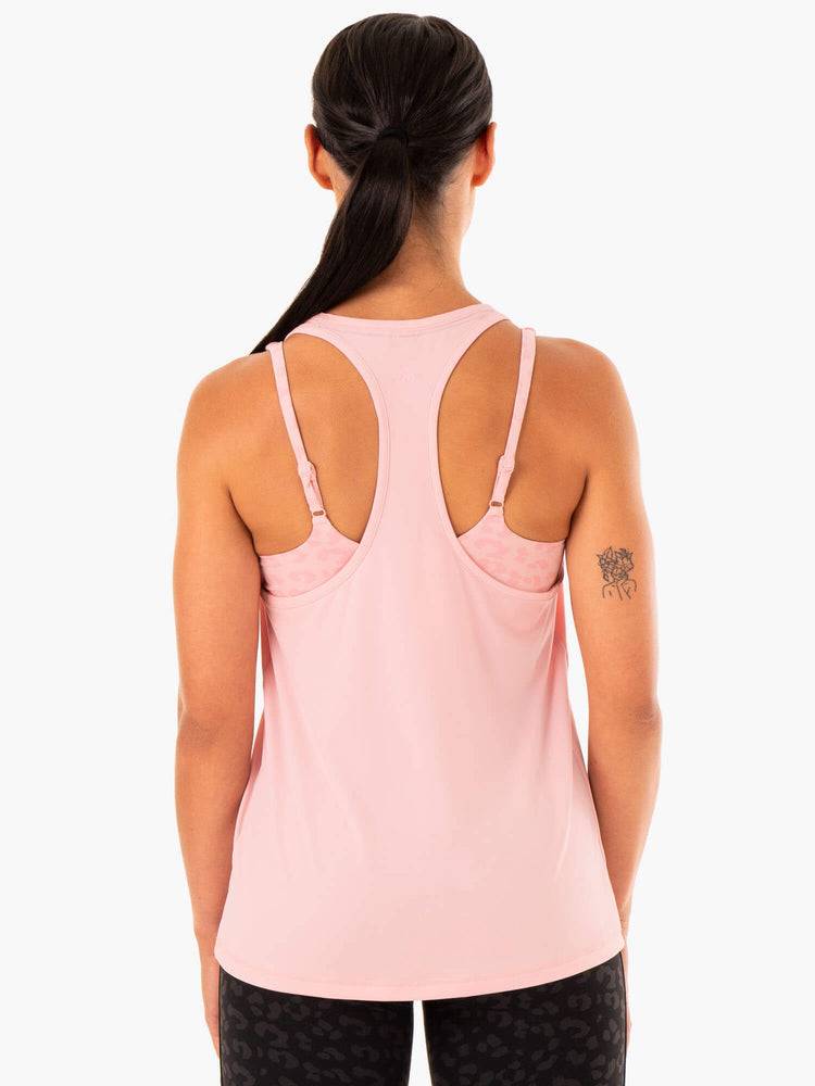 Pink Ryderwear Women Tanks Evolution Racer Back Women's Tanks | AU2890YU