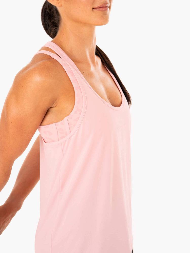 Pink Ryderwear Women Tanks Evolution Racer Back Women's Tanks | AU2890YU